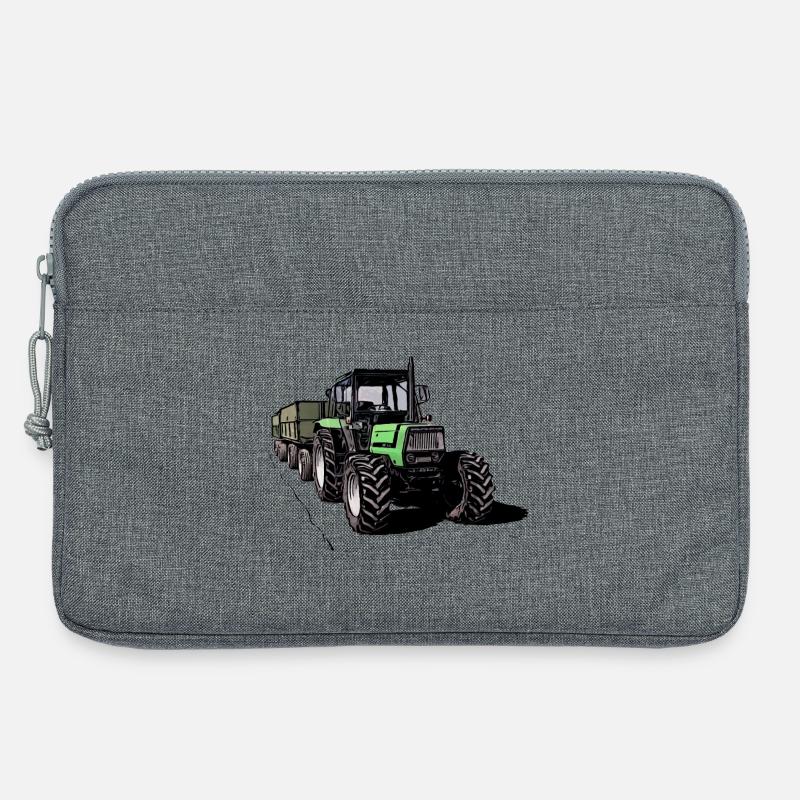 Deutz 4.31 Traktor mit Anhänger - Laptoptasche 13" - Grau meliert