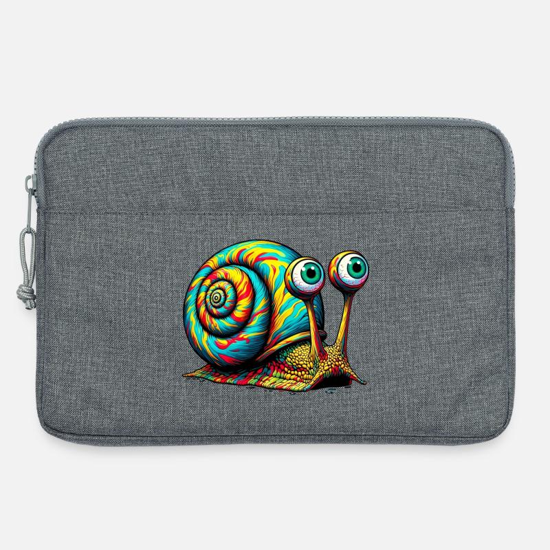 Schnecke - Laptoptasche 13" - Grau meliert