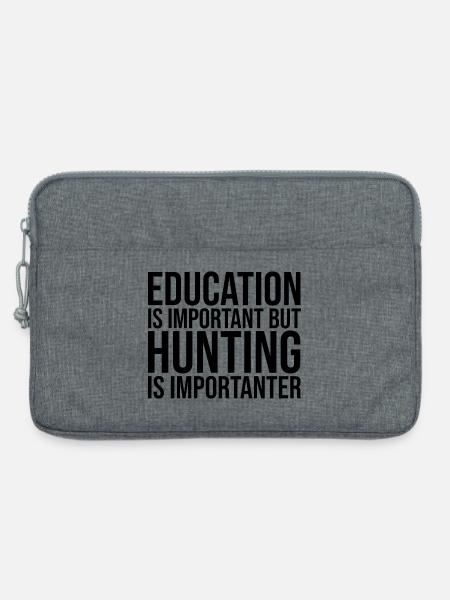 Jagd Jagd Jagd - Laptoptasche 13" - Grau meliert