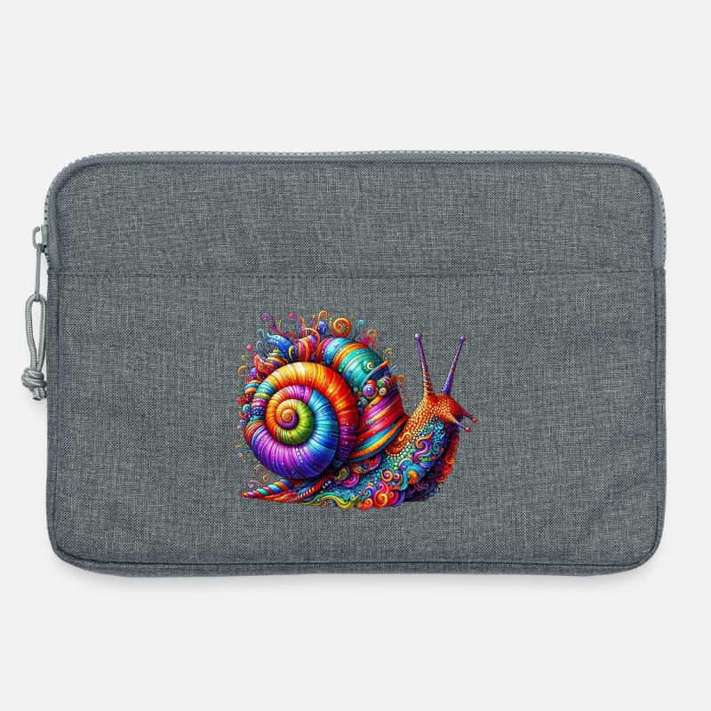 Schnecke - Laptoptasche 13" - Grau meliert