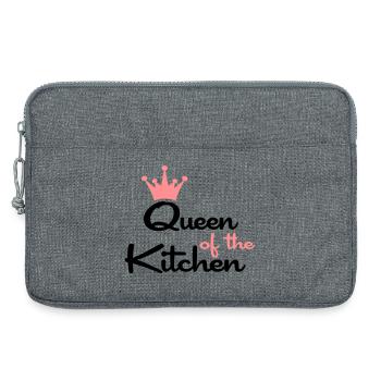 T-Shirts für Frauen die gern kochen - Laptoptasche 13" - Grau meliert - Vorne
