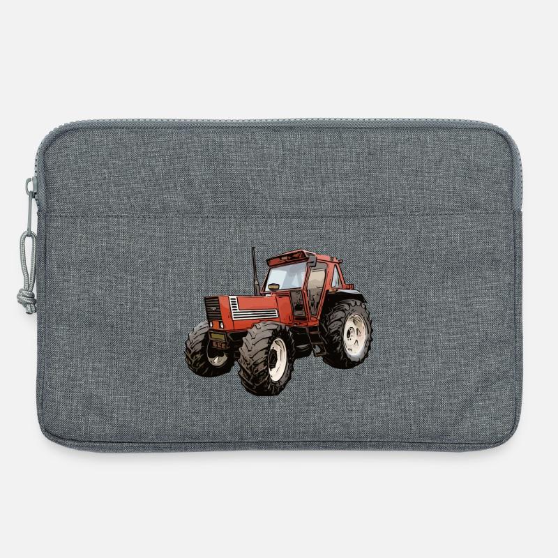 Ackerlegende in Rot - Laptoptasche 13" - Grau meliert