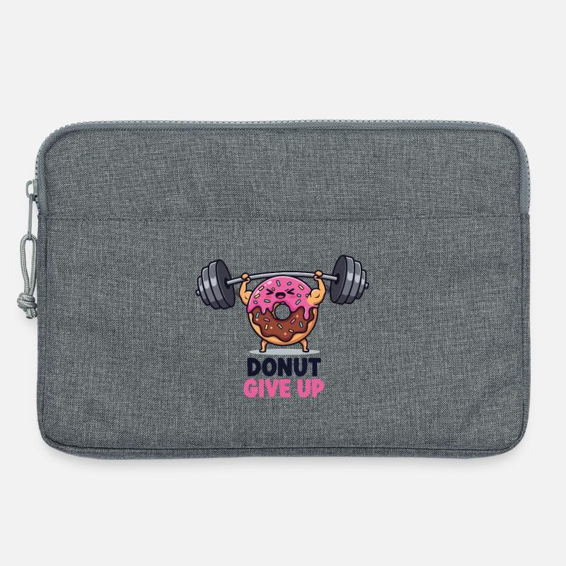 Schwerer Donut - Laptoptasche 13" - Grau meliert