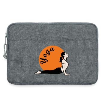 Yoga Love - Laptoptasche 13" - Grau meliert - Vorne