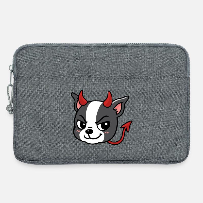 Boston – Teufel - Laptoptasche 13" - Grau meliert