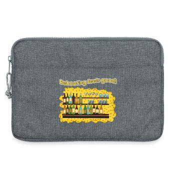 Rebooting Bar: Bläschen & Shots - Laptoptasche 13" - Grau meliert - Vorne