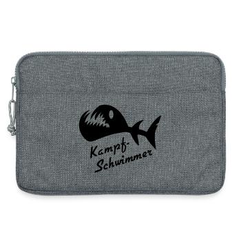 Battle Whimmer Fish 2 - Laptop bag 13" - heather grey - Front