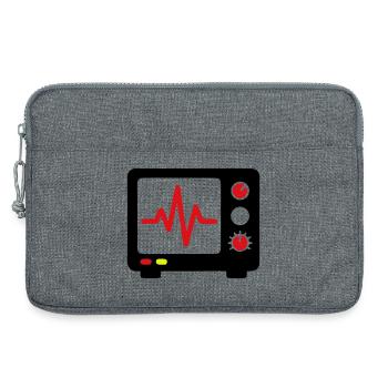 ECG Monitor Heartbeat Medicine - Laptop bag 13" - heather grey - Front