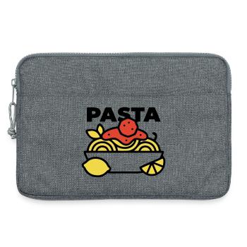 Bol de pâtes Spaghettis Italie Gourmet - Sacoche pour ordinateur portable 13 pouces - gris chiné - Devant