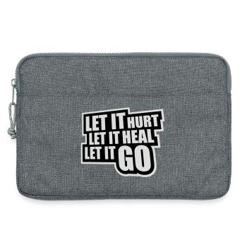 Let It Hurt Let It Heal Let It Go Inspirierend - Laptoptasche 13" - Grau meliert - Vorne