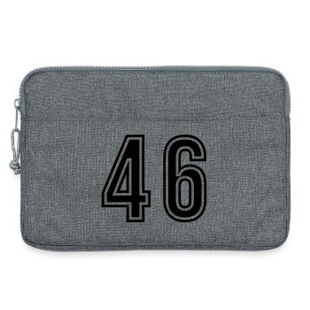 46 Symbole numérique - Sacoche pour ordinateur portable 13 pouces - gris chiné - Devant