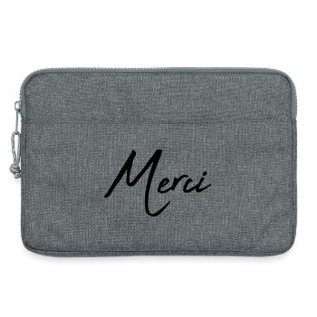VIELEN DANK. GELIEBTE. HERZ. MEISTER. DANKE HERRIN. - Laptoptasche 13" - Grau meliert - Vorne