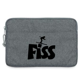 Fiss Ski für Skifahrer und Skifahrerinnen - Laptoptasche 13" - Grau meliert - Vorne