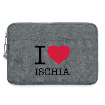 I LOVE ISCHIA Italy Italien - Laptoptasche 13" - Grau meliert - Vorne