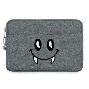 kleines monster smiley - Laptoptasche 13" - Grau meliert - Vorne