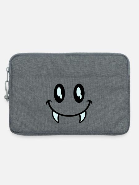 kleines monster smiley - Laptoptasche 13" - Grau meliert