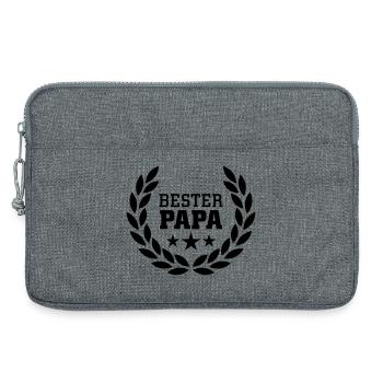 Bester Papa - Laptoptasche 13" - Grau meliert - Vorne