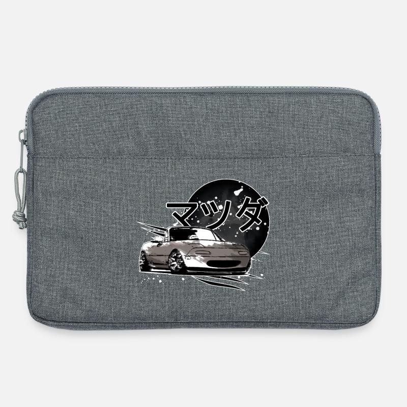 Japanisches Auto Miata Mx5 grau - Laptoptasche 13" - Grau meliert