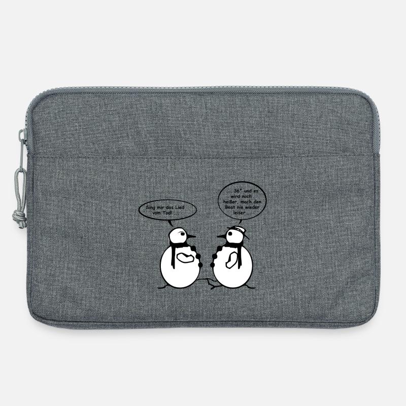 Schneemannwitz 02 - Laptoptasche 13" - Grau meliert