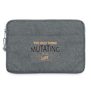 Spruch - Laptoptasche 13" - Grau meliert - Vorne