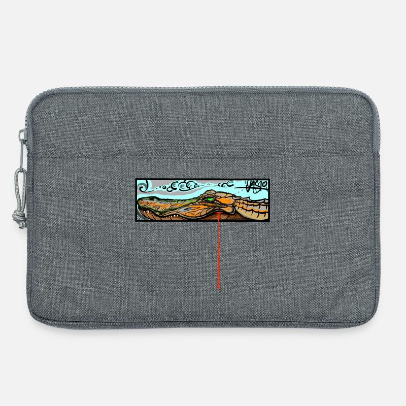 Krokodil - Laptoptasche 13" - Grau meliert