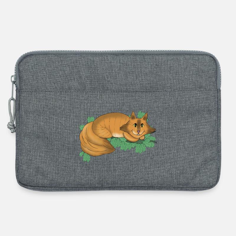 Grinsekatze - Laptoptasche 13" - Grau meliert