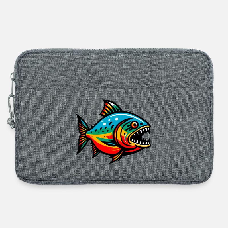 Piranha - Laptoptasche 13" - Grau meliert