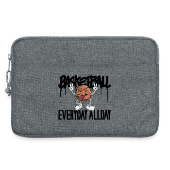 Basketball – dynamisches Sportmotiv - Laptoptasche 13" - Grau meliert - Vorne