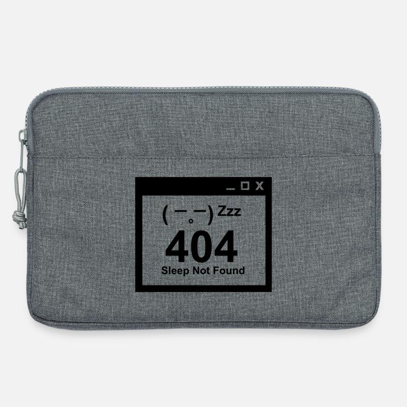 404 Sleep Not Found - Nerd Eltern Design - Laptoptasche 13" - Grau meliert