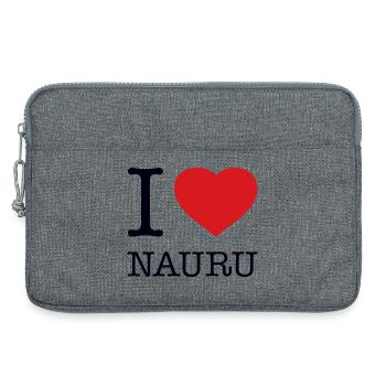 I LOVE NAURU - Laptop bag 13" - heather grey - Front