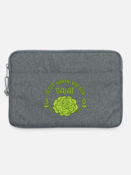 30. Geburtstag - Jetzt haben wir den Salat 30 - Laptoptasche 13" - Grau meliert