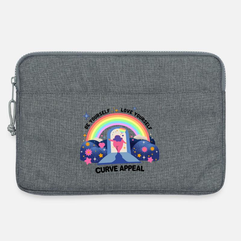 Rainbow Graphics Pride and Acceptance – Love - Laptop bag 13" - heather grey