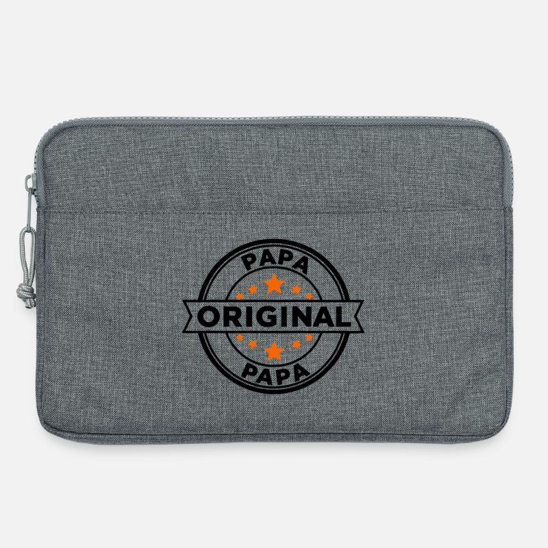 Sternenring Muster Papa - Laptoptasche 13" - Grau meliert