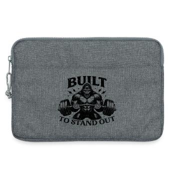Gym Gorilla conçu pour se démarquer - Sacoche pour ordinateur portable 13 pouces - gris chiné - Devant
