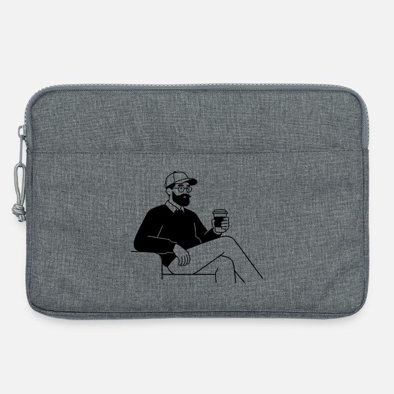 Hipster - Laptoptasche 13" - Grau meliert