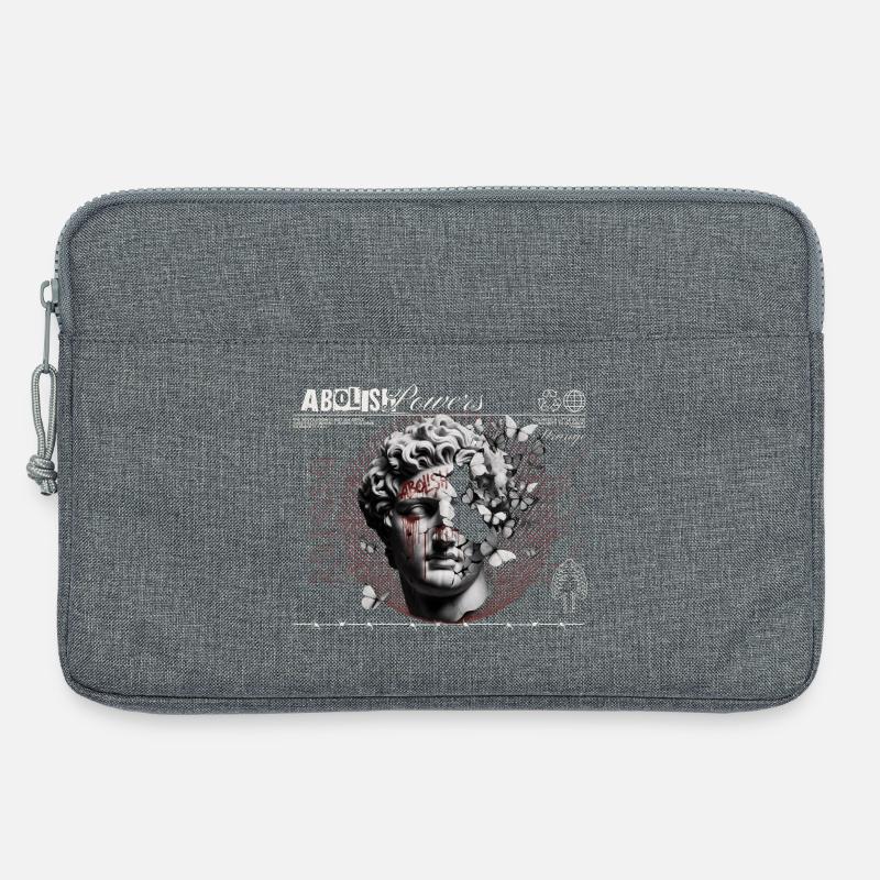 Abolish Power Kopf-Collage - Laptoptasche 13" - Grau meliert