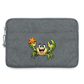 Cancer with Starfish - Laptop bag 13" - heather grey - Front