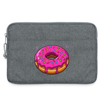 A hole full of happiness - Laptop bag 13" - heather grey - Front