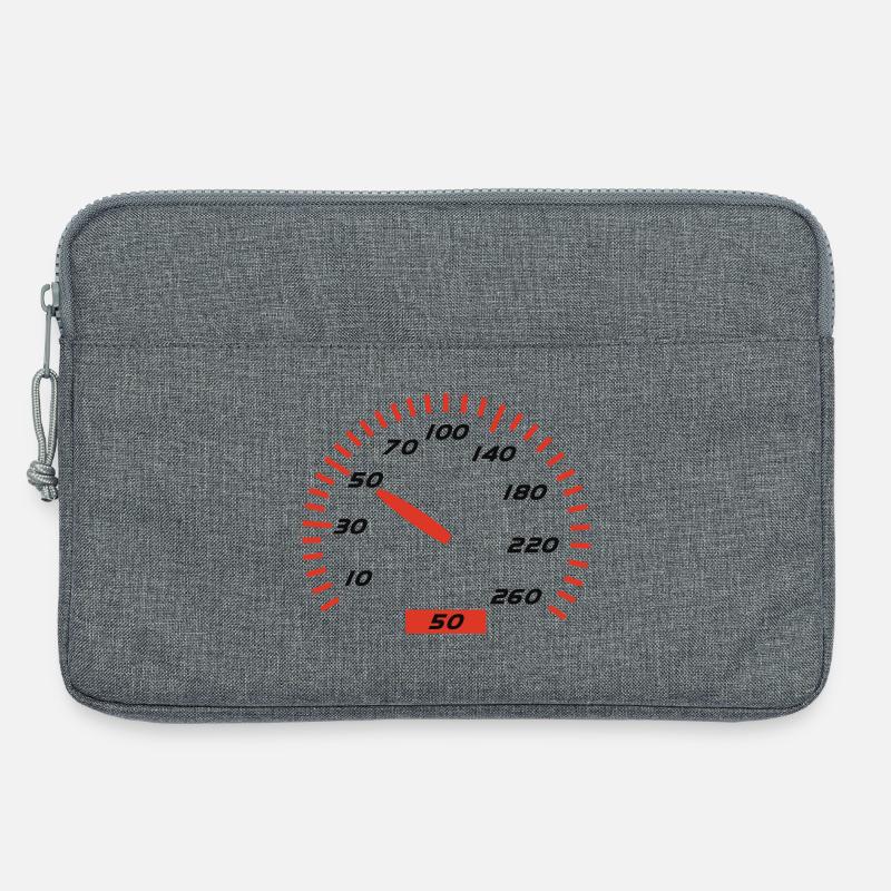 Geburtstag - 50 - Laptoptasche 13" - Grau meliert