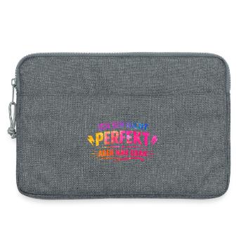I'm not perfectly close - Laptop bag 13" - heather grey - Front
