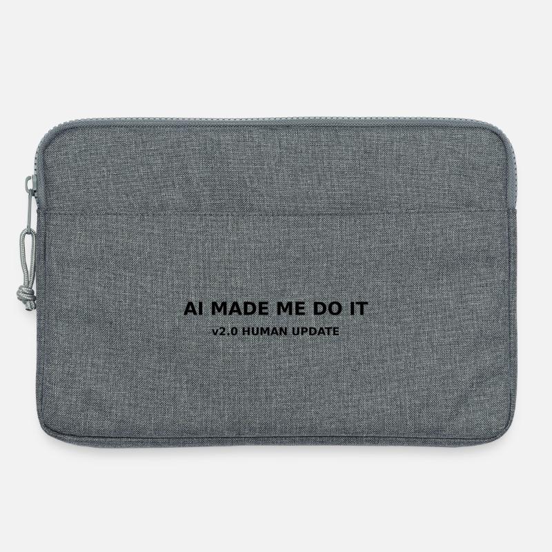 AI Made me do it - Laptop bag 13" - heather grey