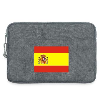 Spanische Flagge - Laptoptasche 13" - Grau meliert - Vorne