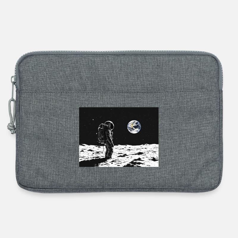 Astronaut looking back - Laptop bag 13" - heather grey