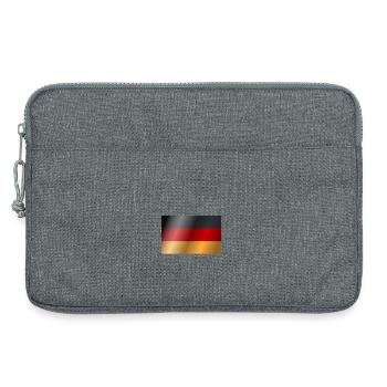  German Flag  - Laptop bag 13" - heather grey - Front