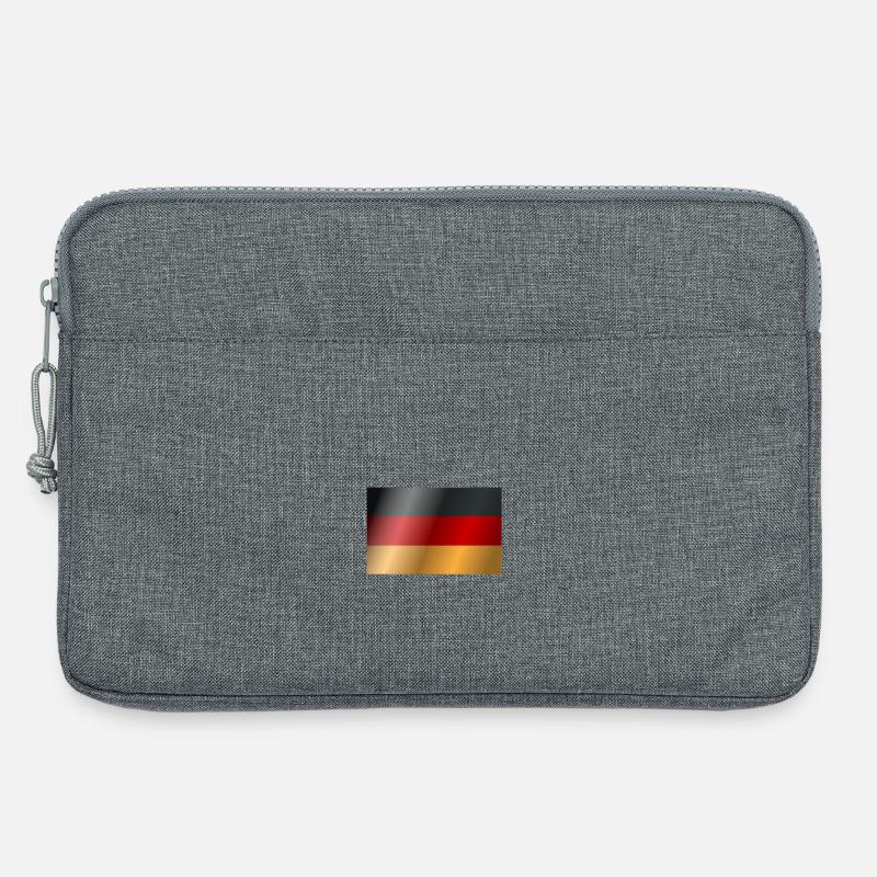 Deutsche Flagge - Laptoptasche 13" - Grau meliert