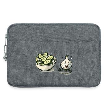 GurkenBowl pense que l’oignon est trop épicé - Sacoche pour ordinateur portable 13 pouces - gris chiné - Devant