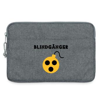 Blindgänger - Laptoptasche 13" - Grau meliert - Vorne