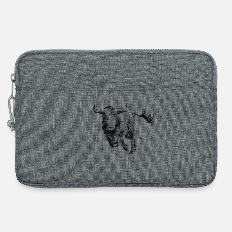 Stier - Laptoptasche 13" - Grau meliert