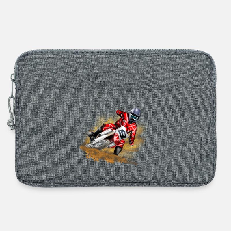 Motocross - Laptoptasche 13" - Grau meliert