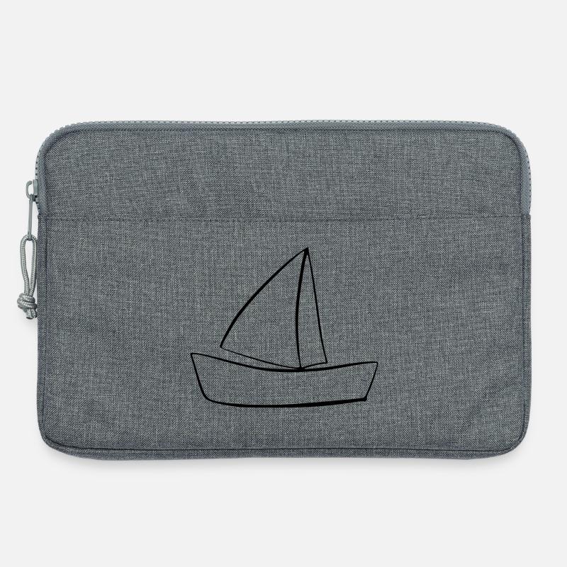 boat - Laptop bag 13" - heather grey